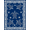 Navy Blue, Pattern 9, variant on ODIKA 8'x10' Washable Area Rug Non-Shedding, Easy Care, Animals Nautical Creature Interlocking Wave Ring Motif Balanced for King Size Bedroom Under Bed, Master Suite