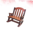 thumbnail image 3 of PENIKOKO Mini Rocking Chair Decorations 1Pc Wooden Mini Chair for Home 5.7*2.6in, 3 of 8