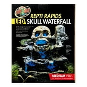 Zoo Med Repti Rapids LED Skull Terrarium Waterfall, Medium