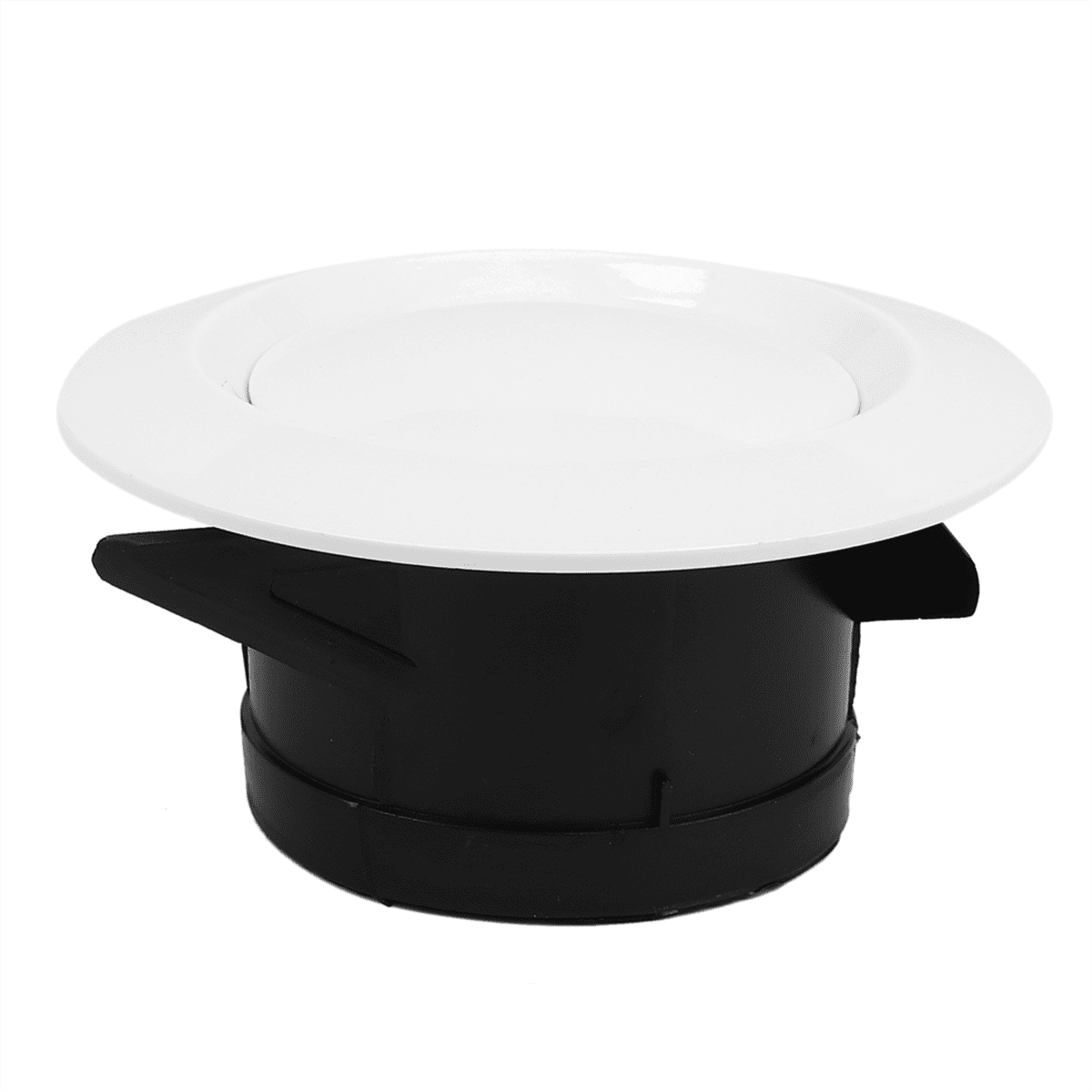 8 Pieces ABS Adjustable Round Soffit Exhaust Vent White Inline Duct Fan Outlet Vent 4 Inch