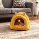 thumbnail image 4 of Cama para gatos, cálida y mejorada, para acurrucarse en invierno. Peluches suaves y relajantes, antiansiedad, con tela acolchada extraíble. Cama para mascotas., 4 of 6