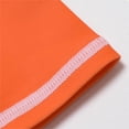 thumbnail image 5 of Arlun Boys Long Sleeve Swim Tops and Trunks Funny Print Rash Guard Comfortable Separates Swimwear Sets for Toddler Kids Swimming 3 Piece Quick-Dry Swimsuits with Cap Orange 12-13 Years, 5 of 6