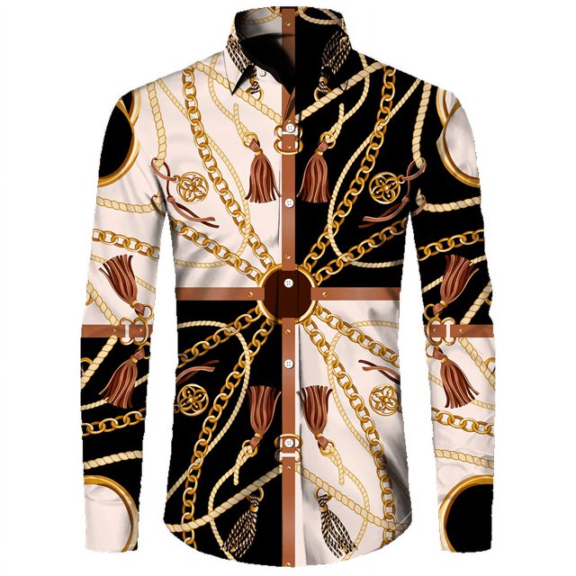 Camisa retro de manga larga para hombre, camisa informal de otoño para exteriores, camisa de solapa con un solo pecho para hombre, ropa de calle personalizada