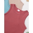 thumbnail image 4 of Tween Boys 4 Pack Tank Tops Casual Cotton Crewneck Sleeveless Undershirts Comfy Lightweight T-Shirts Size 13-16 Years, 4 of 8
