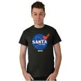 thumbnail image 4 of NASA Santa Claus Christmas Sleigh Men's Graphic T Shirt Tees Brisco Brands S, 4 of 5