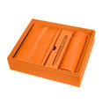 thumbnail image 1 of Set promocional con termo, libreta y bolígrafo personalizable naranja 24.4 x 21 x 6.5, 1 of 4