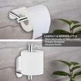 thumbnail image 4 of RUseeN Toilet Paper Holder Self Adhesive, Premium Stainless Steel Rustproof Adhesive Toilet Roll Holder no Drilling for Bathroom, Kitchen, Washroom (2 Pack, Sliver), 4 of 7
