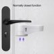 thumbnail image 4 of 6pcs/set Child Proof Door Lever Lock Self-adhesive One Hand Operation 180 Degree Rotatable Prevent Opening Doors Baby Proof Door Handle Lock Home Supp, 4 of 5