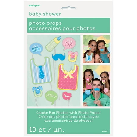 Baby Shower Photo Booth Props, 10pc