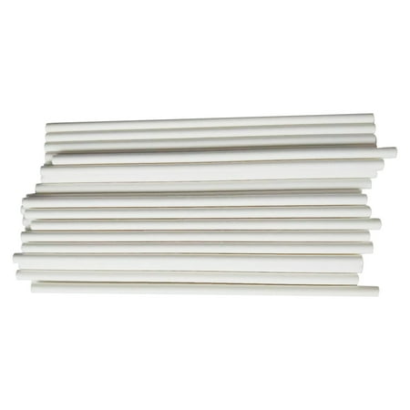 

Hfyihgf New Pure White Degradable Disposable Paper Straw（100PC）