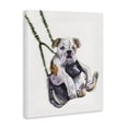 thumbnail image 2 of Stupell Industries Contemporary Swing Funny Dog Pet Animal Watercolor Canvas Art, 16 x 20, by George Dyachenko, 2 of 7