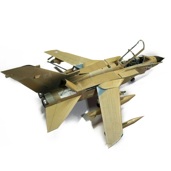 1:50 Paper Panavia Halinski Tornado GR.1 Fighter Paper Model Aircraft Model Simulation Aviation Science Exhibition Model (Unassembled Kit )