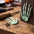 thumbnail image 4 of Halloween Skeleton Hands Decorations, 2 Pack Plastic Skeleton Hand Prop for Spooky House, Spooky Bone Decorations for Halloween Party, Scary Skeleton Claws for Indoor Outdoor Holiday Decor, 4 of 7