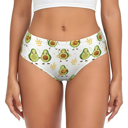 Womens Underwear  Lovely avocado No Show Seamless Underwear  Soft Comfy Stretch Panties  Hipster Ladies Panties Bikini Underwear Briefs