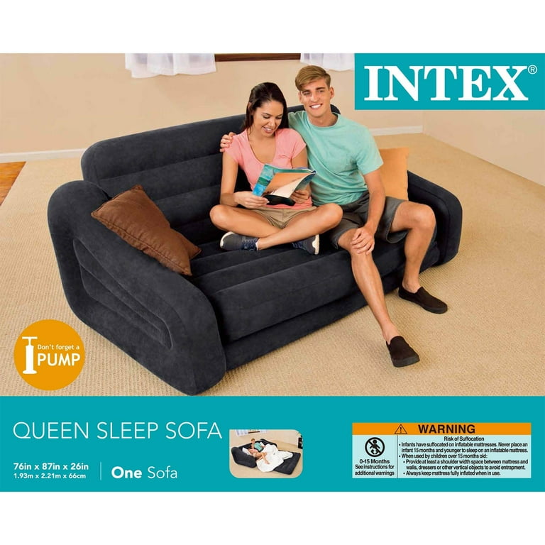 Intex Inflatable Corner Sofa Tan Baci Living Room