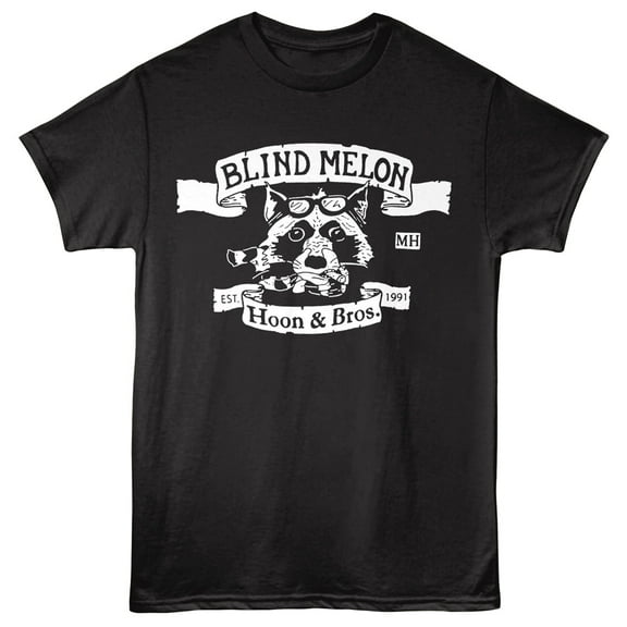 Blind Melon Hoon and Bros Raccoon Men's T Shirt (Black, AdultL)