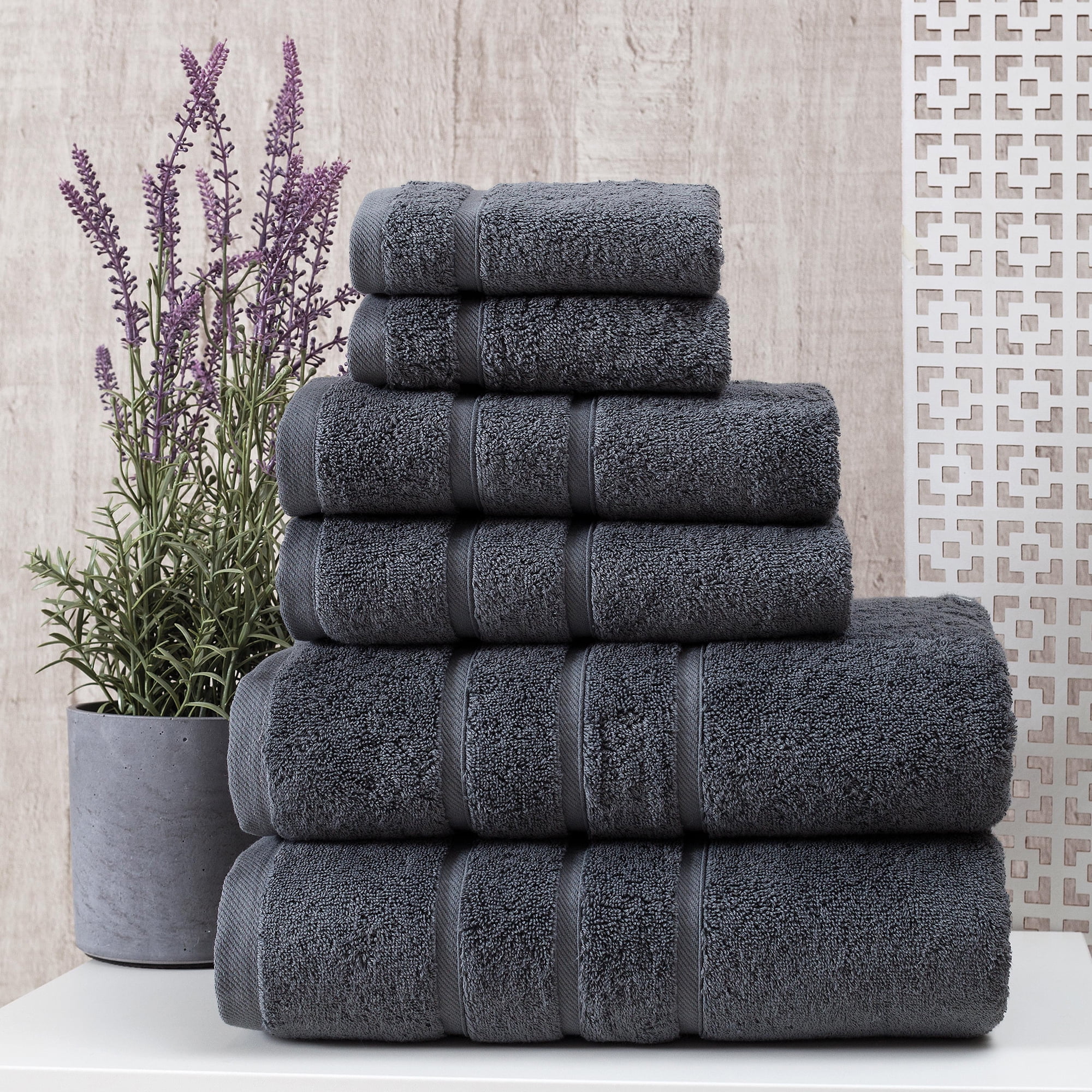 Hand & Bath Towel Bale Set 3 Pieces 100% Cotton Super Soft Bathroom Towels Face 