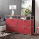 thumbnail image 2 of Gabinete lateral Medieval de lujo ligero USM, gabinete de almacenamiento, gabinete lateral de comedor, armario moderno Simple Ins Wind Metal de acero inoxidable, 2 of 4