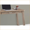 thumbnail image 2 of Desks | Contemporary Brown Laminate Computer Desk with Storage | 42" L Home Office Workstation | Particle Board | Taupe, 2 of 6