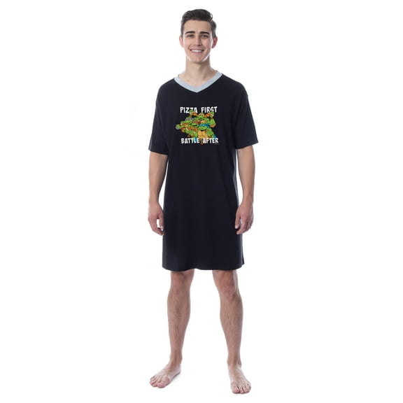 Teenage Mutant Ninja Turtles Mens' Character Sleep Pajama Dress Shirt
