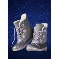 thumbnail image 2 of Wonder Nation Girls Quilted Lace Up Winter Boots, Sizes 12-6, 2 of 7