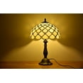 thumbnail image 3 of Tiffany Style Table LampBedside Desk LED Lamp Shades Bedroom Stained-Glass 18.1'' Height Multi-color, 3 of 4