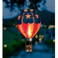 thumbnail image 3 of Regal Art & Gift Hot Air Balloon Solar Lantern SM - Americana Metal 15" Light Led, 3 of 3