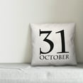 thumbnail image 2 of Creative Products October 31 White 16x16 Spun Poly Pillow, 2 of 2