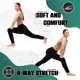thumbnail image 5 of Joggers negros para mujer Walifrey con cordón ajustable y bolsillos, talla M, 5 of 7