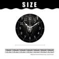 thumbnail image 2 of 14 Inch Wall Clock Battery Operated Silent Clock Decorative for Office, Kitchen, Outdoor, Living Room，Deer Lovely Pattern, 2 of 4