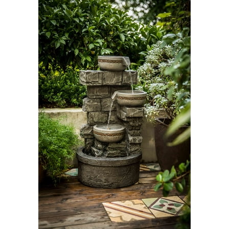 Create a Serene Outdoor Oasis with Our Beautiful Garden Fountains Outdoor - Relax to Soothing Sounds of an Outdoor Water Fountain