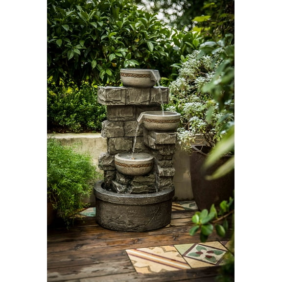 Create a Serene Outdoor Oasis with Our Beautiful Garden Fountains Outdoor - Relax to Soothing Sounds of an Outdoor Water Fountain