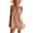 Pink, variant on Tqcoqu Summer Mini Dresses for Women,Tie Front Ruffle Hem Sleeveless Mini Beach Dress,2026 Trendy Basic Dresses,Black Women's XS-XXL