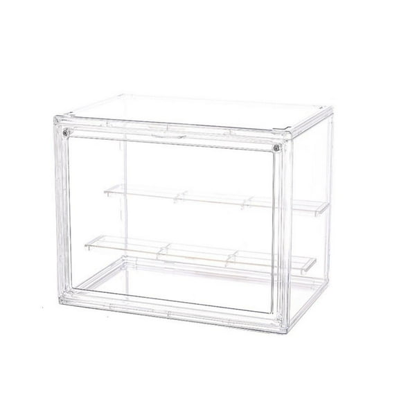 Clear Plastic Doll Display Case Dustproof Stackable Storage Organizers