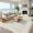 Ivory White, variant on 2x8 Kitchen Runner Rug Scalloped Runner Rugs for Hallway Low Pile Neutral Area Rug Stain Resistant Entrance Rug Modern Solid Color Carpet for Bathroom, Foyer, Beige Rug