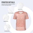 thumbnail image 4 of Balery Rose Gold Glitter Baseball Jersey for Men Casual Button Down Shirts Short Sleeve Active Team Sports Uniform-3X-Large, 4 of 9