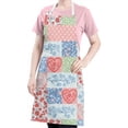 thumbnail image 5 of Pioneer Flower Floral Print Pattern Apron for Women and Men, Cotton Linen Waterproof with Pockets, Adjustable, 33x27 Inch for Kitchen, Gardening, BBQ, Salon, 5 of 6