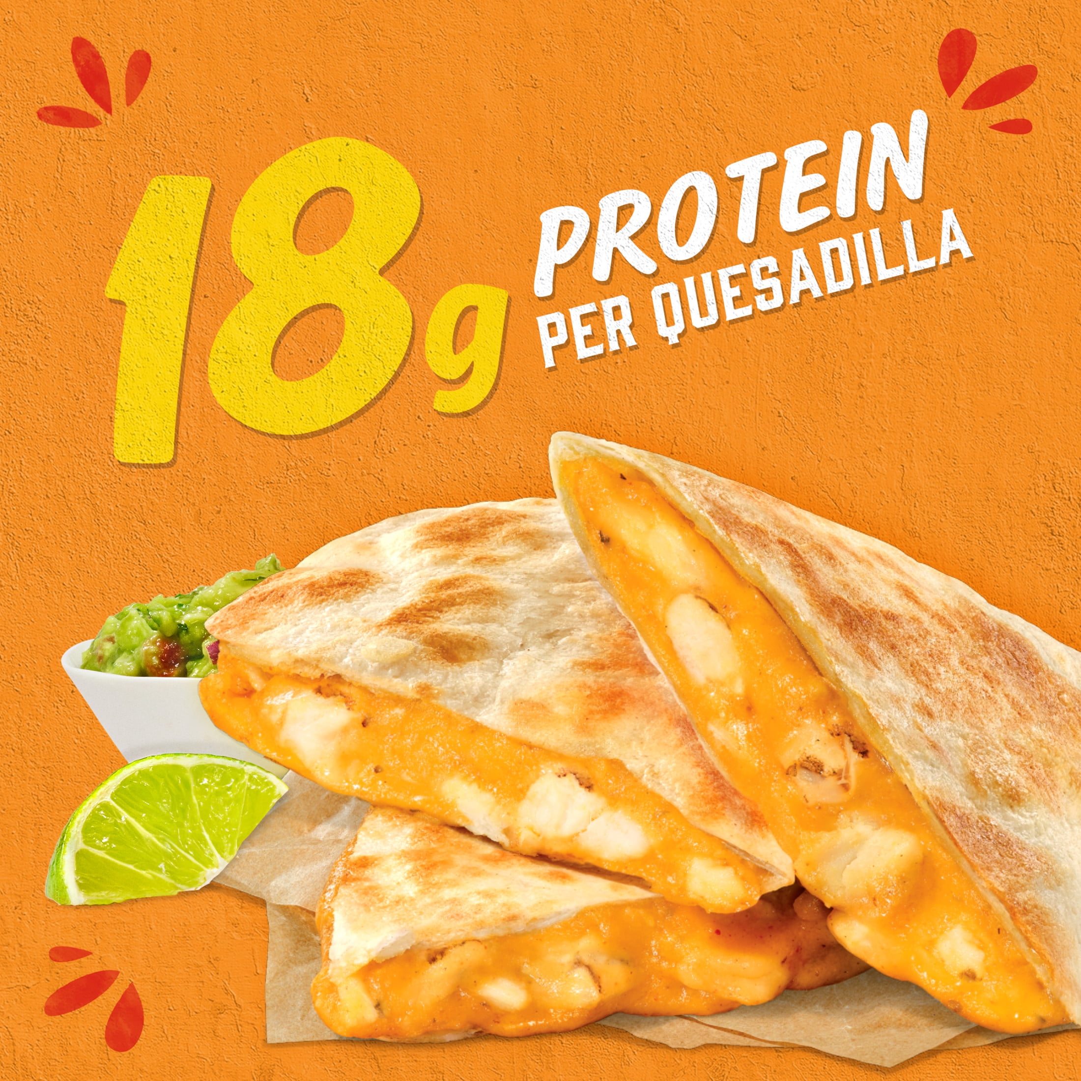 Delimex Char-Grilled Chicken Crispy Quesadillas, 8 oz box