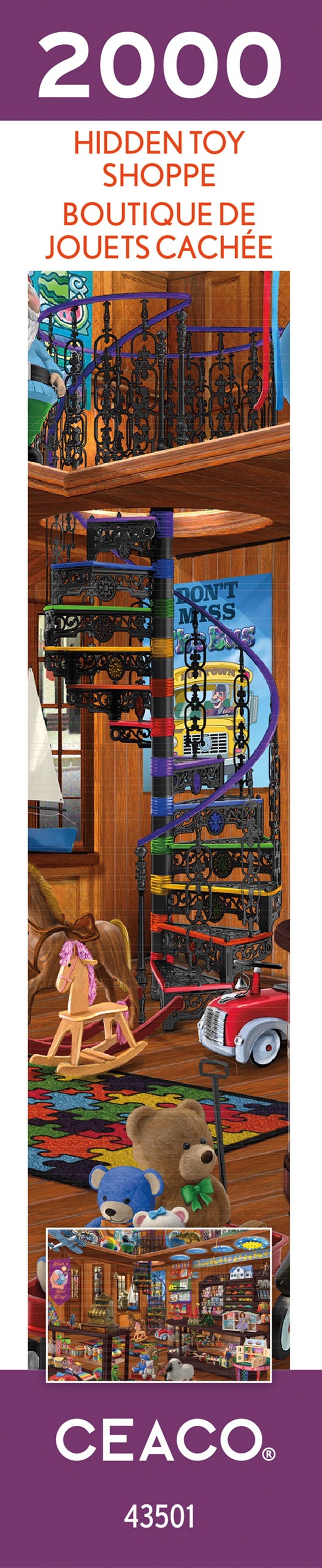 Ceaco Bigelow Hidden Toy Shoppe 2000-Piece Interlocking Jigsaw Puzzle for Adults Ages 14+