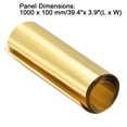 thumbnail image 2 of Uxcell Brass Sheet Roll Metal Foil Plate 1000mm Length x100mm Width x 0.02mm Thickness, 2 of 4