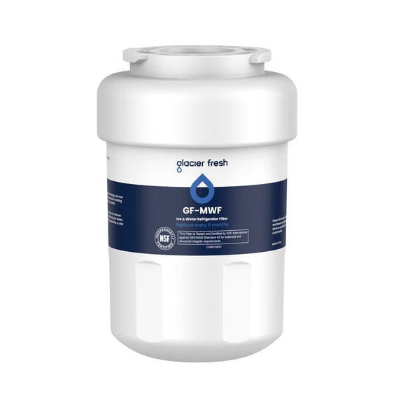 GLACIER FRESH Replacement for MWF Refrigerator Water Filters, SmartWater MWFP, MWFA, GWF, HDX FMG-1, WFC1201, RWF1060, 197D6321P006, 1 Pack