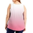 thumbnail image 4 of HADST Tank Top for Women Sleeveless Lightweight Crew Neck Dressy Summer Gradient Color Plus Size Casual Camisole L-5XL, 4 of 6