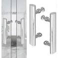thumbnail image 2 of 2 manijas de acero inoxidable para puerta de ducha, 145 mm, centro de orificio a orificio, repuesto para puerta de vidrio de baño s202412246196, 2 of 5