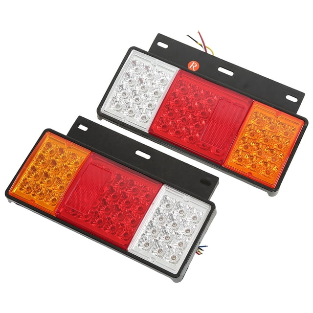 Par de lámparas traseras de repuesto de 12V 44 LED para camión Isuzu Elf serie W NPR HD NKR NHR NRR FSR FRR Jadeshay A