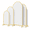 White-4+5+6FT, variant on 3 Pack Archdrop Stand (4ft/5ft/6ft) Metal Frame With Cover