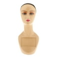 thumbnail image 2 of Cabeza de Maniquí Femenino con Tapa de Red Altura 48 Cm Multipropósito Ligero Pero Resistente Realista para Hacer Exhibiciones, Peinados, Anteojos, Co , Estilo un Estilo A, 2 of 8