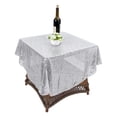 thumbnail image 2 of Mantel redondo brillante con lentejuelas brillantes de 47'' para bodas y fiestas, 2 of 4