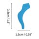 thumbnail image 4 of Ofertas Únicas 5 Pares de Puntas de Templo para Gafas con Patrón de Gancho Grande Antideslizante 1.50"x0.59"x0.10" Azul Claro, 4 of 5