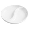 thumbnail image 2 of Divided Food Dipping Dish Porcelain Soy Sauce Dish Ceramic Dip Dipping Bowl, 2 of 3