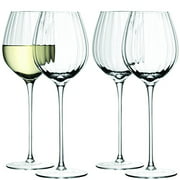 LSA International Aurelia White Wine Glass, 430ml, Clear Optic, Set of 4